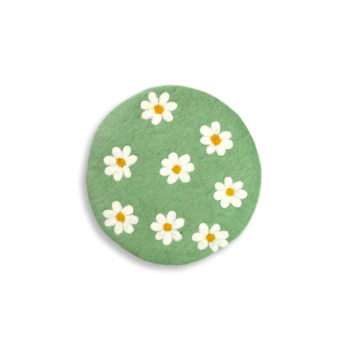 Untersetzer Blüten, hellgrün (Ø ca. 21 cm)