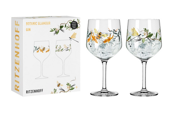 Ritzenhoff 3691003 GinGlas 700 ml Serie Schattenfauna Set 2 Stück