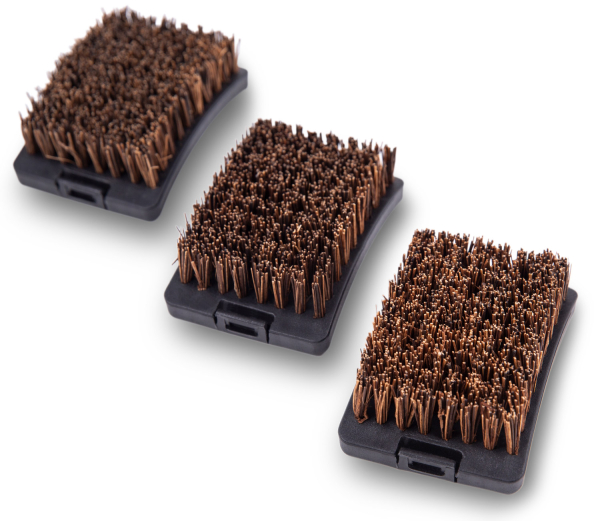 Broil King Wechselköpfe mit Palmyra Borsten für Baron Grillbüste #64038 - 3er Set