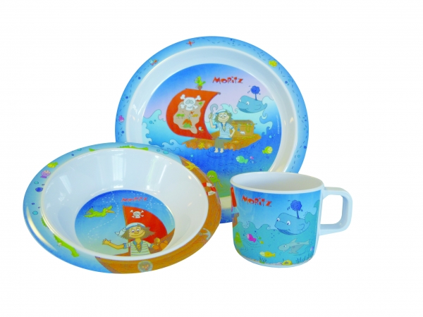 Kindergeschirr 3-teilig, Moritz